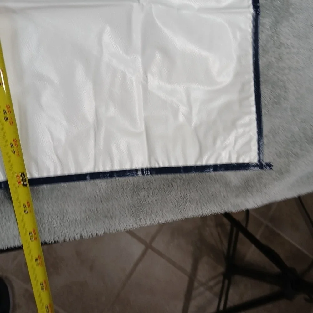 US Coast Guard Auxiliary Garment Bag White Vinyl Travel Uniform Cover